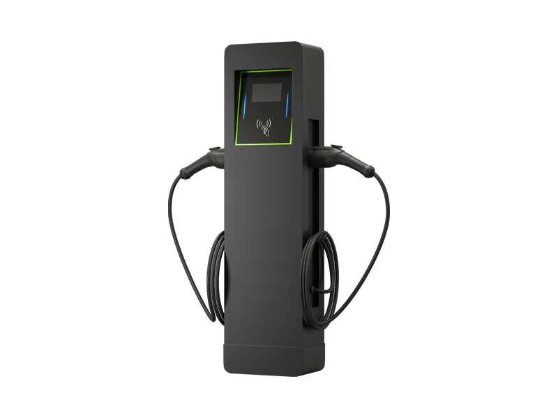 2*11KW 2*22KW floor stand dual-socket OCPP 1.6j DLB commercial ev charging station